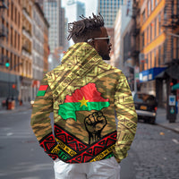 Ibrahim Traore Burkina Faso Zip Hoodie West African Revolutionary Art