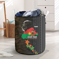 Ibrahim Traore Burkina Faso Make Africa Great Again Laundry Basket West African Patriotic Military Tribal Patterns