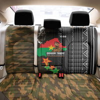 Ibrahim Traore Burkina Faso Make Africa Great Again Back Car Seat Cover West African Patriotic Military Tribal Patterns