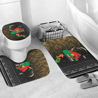 Ibrahim Traore Burkina Faso Make Africa Great Again Bathroom Set West African Patriotic Military Tribal Patterns