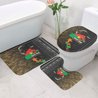 Ibrahim Traore Burkina Faso Make Africa Great Again Bathroom Set West African Patriotic Military Tribal Patterns