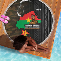 Ibrahim Traore Burkina Faso Make Africa Great Again Beach Blanket West African Patriotic Military Tribal Patterns