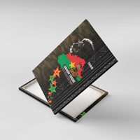 Ibrahim Traore Burkina Faso Make Africa Great Again Canvas Wall Art West African Patriotic Military Tribal Patterns