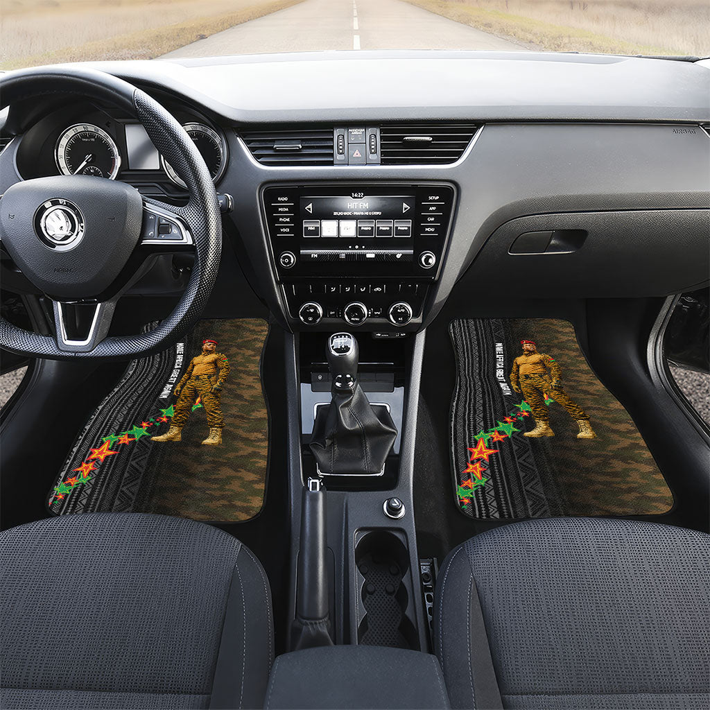 Ibrahim Traore Burkina Faso Make Africa Great Again Car Mats West African Patriotic Military Tribal Patterns