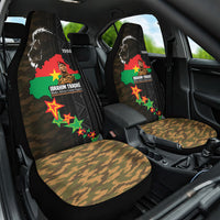 Ibrahim Traore Burkina Faso Make Africa Great Again Car Seat Cover West African Patriotic Military Tribal Patterns