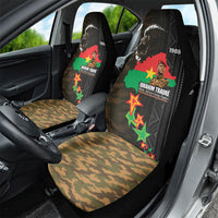 Ibrahim Traore Burkina Faso Make Africa Great Again Car Seat Cover West African Patriotic Military Tribal Patterns