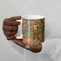 Ibrahim Traore Burkina Faso Make Africa Great Again Ceramic Mug West African Patriotic Military Tribal Patterns