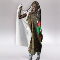 Ibrahim Traore Burkina Faso Make Africa Great Again Hooded Blanket West African Patriotic Military Tribal Patterns