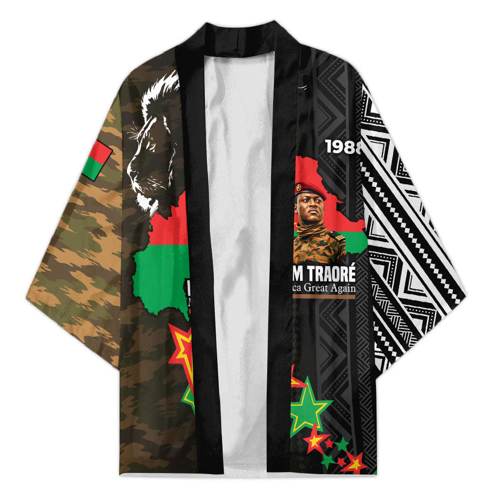 Ibrahim Traore Burkina Faso Make Africa Great Again Kimono West African Patriotic Military Tribal Patterns