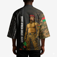 Ibrahim Traore Burkina Faso Make Africa Great Again Kimono West African Patriotic Military Tribal Patterns