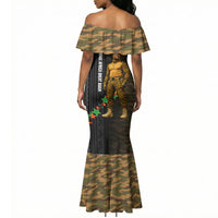 Ibrahim Traore Burkina Faso Make Africa Great Again Mermaid Dress West African Patriotic Military Tribal Patterns