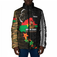 Ibrahim Traore Burkina Faso Make Africa Great Again Padded Jacket West African Patriotic Military Tribal Patterns