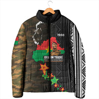 Ibrahim Traore Burkina Faso Make Africa Great Again Padded Jacket West African Patriotic Military Tribal Patterns