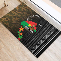 Ibrahim Traore Burkina Faso Make Africa Great Again Rubber Doormat West African Patriotic Military Tribal Patterns