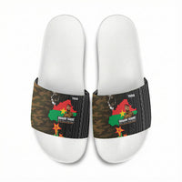 Ibrahim Traore Burkina Faso Make Africa Great Again Slide Sandals West African Patriotic Military Tribal Patterns