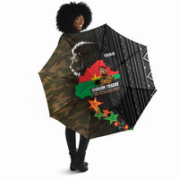 Ibrahim Traore Burkina Faso Make Africa Great Again Umbrella West African Patriotic Military Tribal Patterns