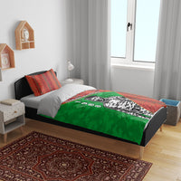 Ibrahim Traore Burkina Faso Fearless Leadership Bedding Set West African Tribal Pattern And Patriotic Camo Art