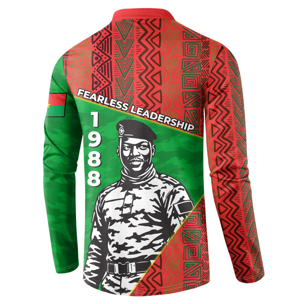 Ibrahim Traore Burkina Faso Fearless Leadership Button Sweatshirt West African Tribal Pattern And Patriotic Camo Art
