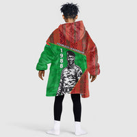 Ibrahim Traore Burkina Faso Fearless Leadership Kid Wearable Blanket Hoodie West African Tribal Pattern And Patriotic Camo Art