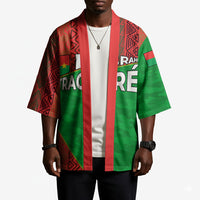 Ibrahim Traore Burkina Faso Fearless Leadership Kimono West African Tribal Pattern And Patriotic Camo Art