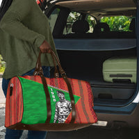 Ibrahim Traore Burkina Faso Fearless Leadership Travel Bag West African Tribal Pattern And Patriotic Camo Art
