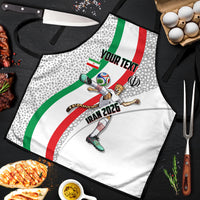 Personalized Iran Football Cheetah Apron Persian Cheetah Graphic With Iranian Flag And Symbol
