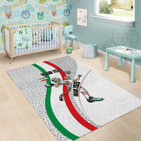 Personalized Iran Football Cheetah Area Rug Persian Cheetah Graphic With Iranian Flag And Symbol
