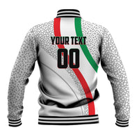 Personalized Iran Football Cheetah Baseball Jacket Persian Cheetah Graphic With Iranian Flag And Symbol