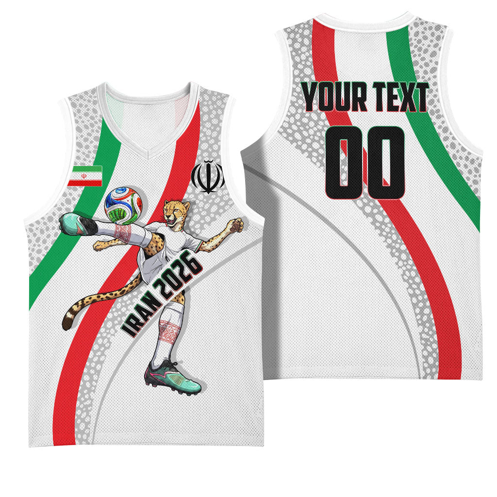 Personalized Iran Football Cheetah Basketball Jersey Persian Cheetah Graphic With Iranian Flag And Symbol