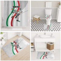 Personalized Iran Football Cheetah Bathroom Set Persian Cheetah Graphic With Iranian Flag And Symbol