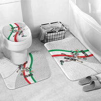 Personalized Iran Football Cheetah Bathroom Set Persian Cheetah Graphic With Iranian Flag And Symbol