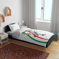 Personalized Iran Football Cheetah Bedding Set Persian Cheetah Graphic With Iranian Flag And Symbol