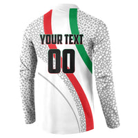 Personalized Iran Football Cheetah Button Sweatshirt Persian Cheetah Graphic With Iranian Flag And Symbol