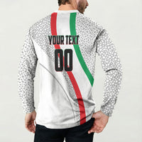 Personalized Iran Football Cheetah Button Sweatshirt Persian Cheetah Graphic With Iranian Flag And Symbol