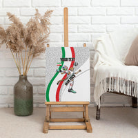 Personalized Iran Football Cheetah Canvas Wall Art Persian Cheetah Graphic With Iranian Flag And Symbol