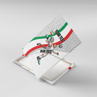 Personalized Iran Football Cheetah Canvas Wall Art Persian Cheetah Graphic With Iranian Flag And Symbol