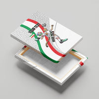 Personalized Iran Football Cheetah Canvas Wall Art Persian Cheetah Graphic With Iranian Flag And Symbol