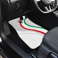 Personalized Iran Football Cheetah Car Mats Persian Cheetah Graphic With Iranian Flag And Symbol
