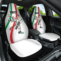 Personalized Iran Football Cheetah Car Seat Cover Persian Cheetah Graphic With Iranian Flag And Symbol