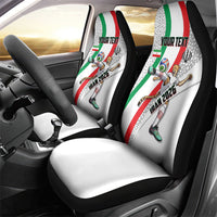 Personalized Iran Football Cheetah Car Seat Cover Persian Cheetah Graphic With Iranian Flag And Symbol