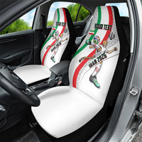 Personalized Iran Football Cheetah Car Seat Cover Persian Cheetah Graphic With Iranian Flag And Symbol