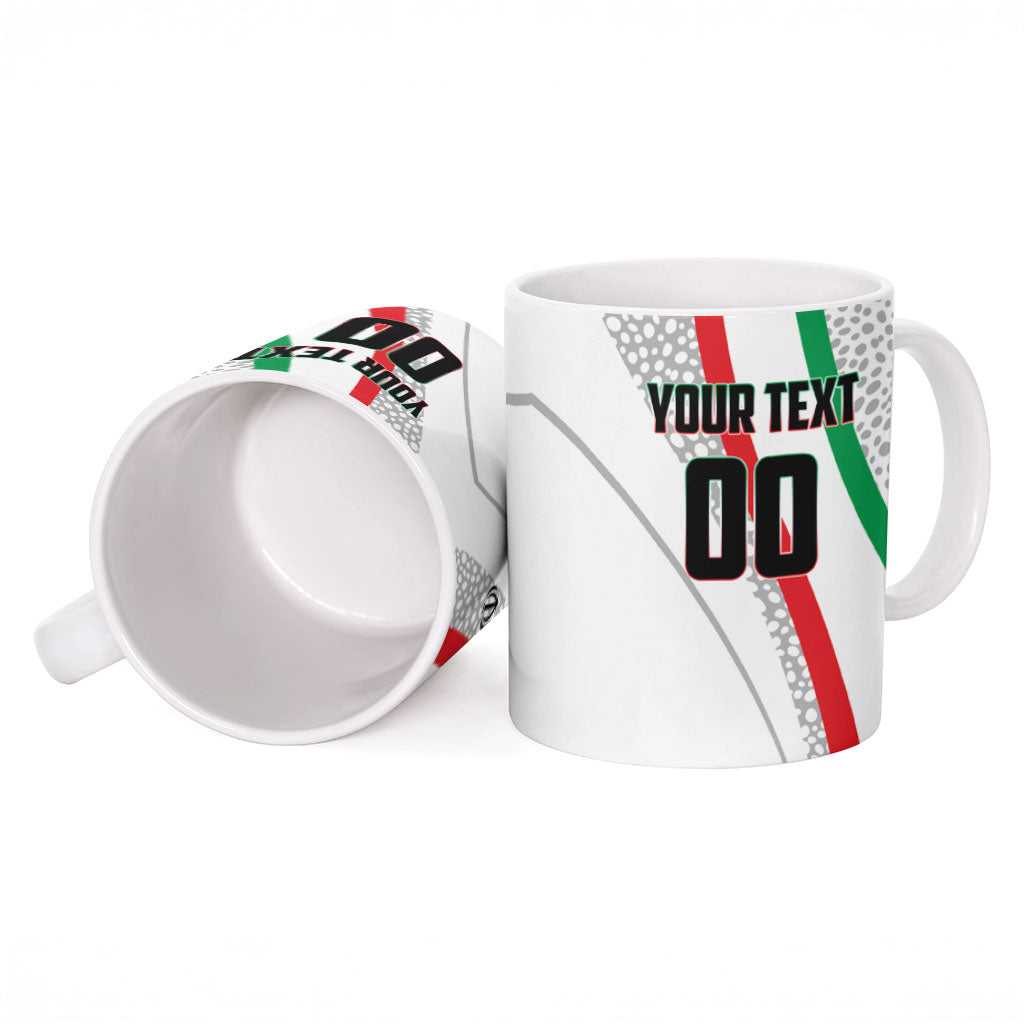 Personalized Iran Football Cheetah Ceramic Mug Persian Cheetah Graphic With Iranian Flag And Symbol