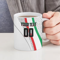 Personalized Iran Football Cheetah Ceramic Mug Persian Cheetah Graphic With Iranian Flag And Symbol