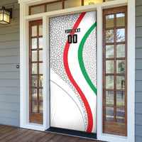 Personalized Iran Football Cheetah Door Cover Persian Cheetah Graphic With Iranian Flag And Symbol