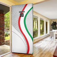 Personalized Iran Football Cheetah Door Cover Persian Cheetah Graphic With Iranian Flag And Symbol