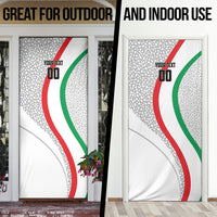Personalized Iran Football Cheetah Door Cover Persian Cheetah Graphic With Iranian Flag And Symbol