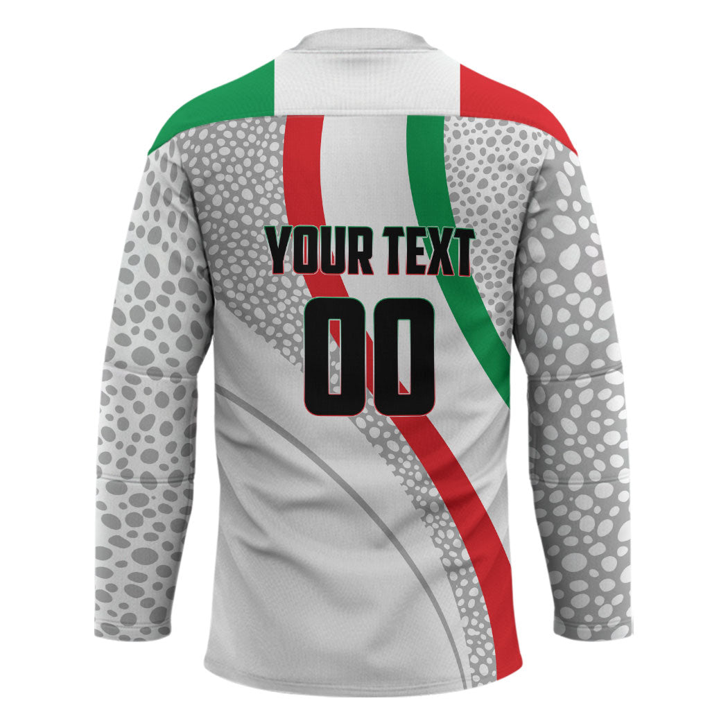 Personalized Iran Football Cheetah Hockey Jersey Persian Cheetah Graphic With Iranian Flag And Symbol