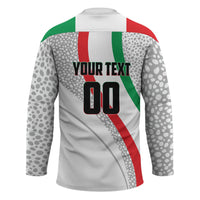Personalized Iran Football Cheetah Hockey Jersey Persian Cheetah Graphic With Iranian Flag And Symbol