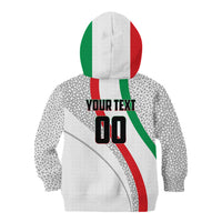 Personalized Iran Football Cheetah Kid Hoodie Persian Cheetah Graphic With Iranian Flag And Symbol
