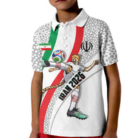 Personalized Iran Football Cheetah Kid Polo Shirt Persian Cheetah Graphic With Iranian Flag And Symbol